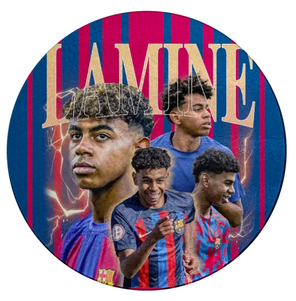 lamine yamal FCB — Επιφάνεια κοπής γυάλινη στρογγυλή (30cm)
