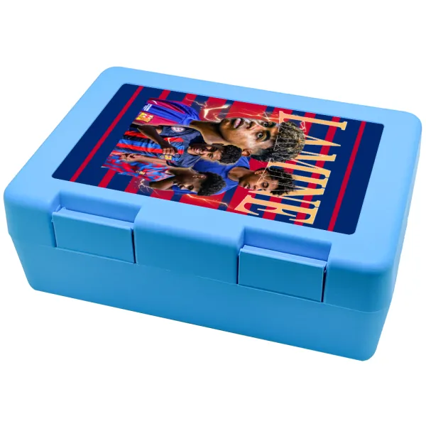lamine yamal FCB — Παιδικό δοχείο κολατσιού ΓΑΛΑΖΙΟ 185x128x65mm (BPA free πλαστικό)
