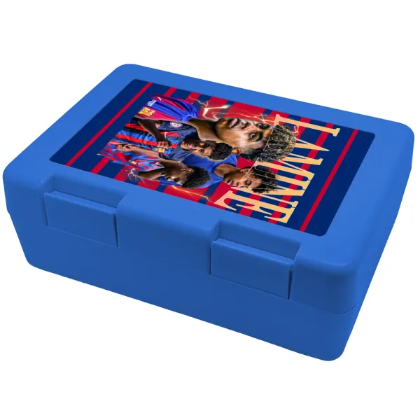 lamine yamal FCB — Παιδικό δοχείο κολατσιού ΜΠΛΕ 185x128x65mm (BPA free πλαστικό)