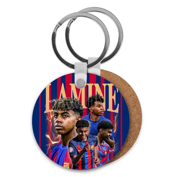 lamine yamal FCB — Ξύλινο στρογγυλό