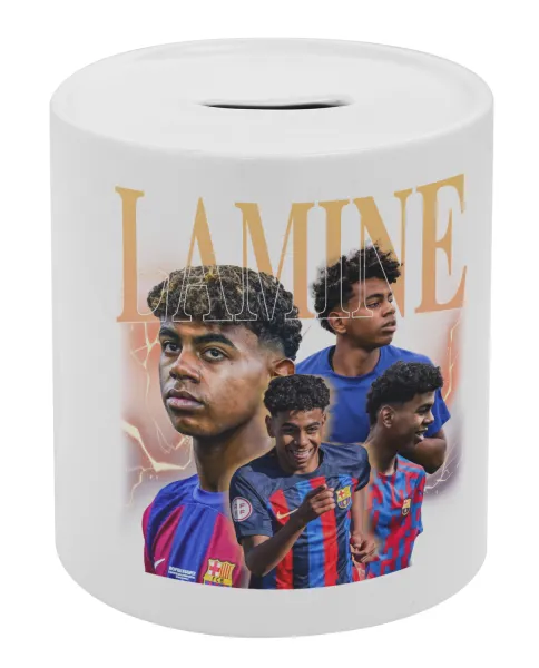 lamine yamal FCB — Κουμπαράς πορσελάνης με τάπα