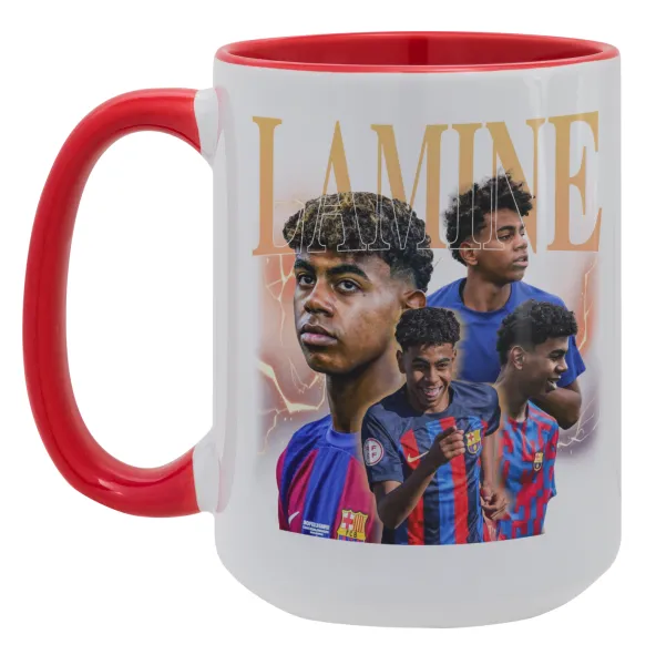lamine yamal FCB — Mega 15oz Κόκκινη