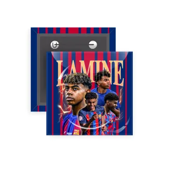 lamine yamal FCB, Κονκάρδα παραμάνα τετράγωνη 5x5cm