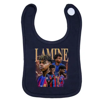 lamine yamal FCB, Σαλιάρα με Σκρατς 100% Organic Cotton Μπλε (0-18 months)