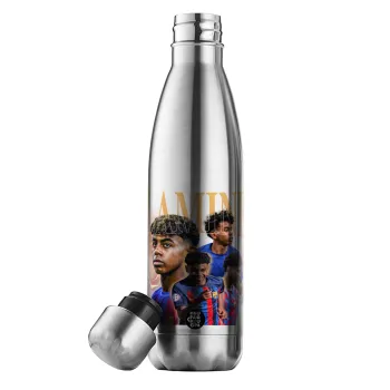 lamine yamal FCB, Μεταλλικό παγούρι θερμός Inox (Stainless steel), διπλού τοιχώματος, 500ml