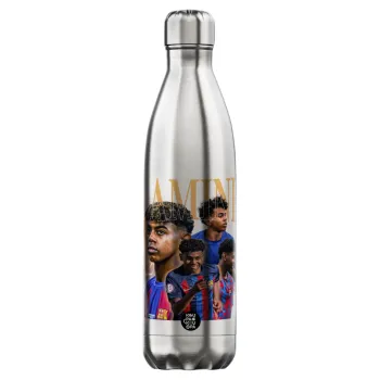 lamine yamal FCB, Μεταλλικό παγούρι θερμός Inox (Stainless steel), διπλού τοιχώματος, 750ml