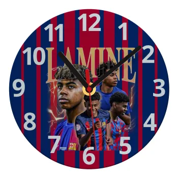 lamine yamal FCB, Ρολόι τοίχου γυάλινο (20cm)