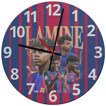 lamine yamal FCB, Ρολόι τοίχου γυάλινο (30cm)