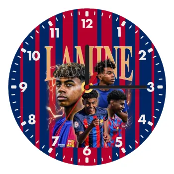 lamine yamal FCB, Wooden wall clock (20cm)