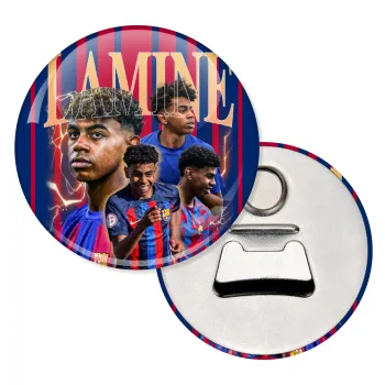 lamine yamal FCB, Μαγνητάκι και ανοιχτήρι μπύρας στρογγυλό διάστασης 5,9cm
