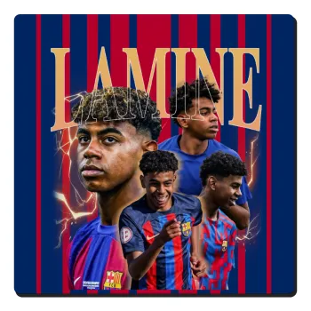 lamine yamal FCB, Τετράγωνο μαγνητάκι ξύλινο 6x6cm