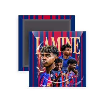 lamine yamal FCB, Μαγνητάκι ψυγείου τετράγωνο διάστασης 5x5cm
