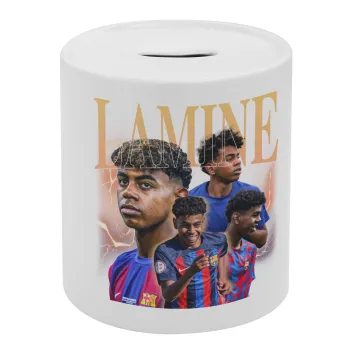 lamine yamal FCB, Κουμπαράς πορσελάνης με τάπα