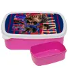 ΡΟΖ παιδικό δοχείο φαγητού (lunchbox) πλαστικό (BPA-FREE) Lunch Βox M18 x Π13 x Υ6cm