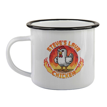 Steve's Lava Chicken, Κούπα εμαγιέ με μαύρο χείλος 360ml