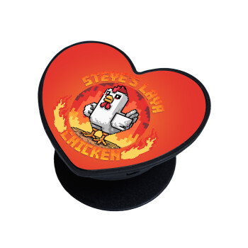 Steve's Lava Chicken, Phone Holders Stand  καρδιά Μαύρο Βάση Στήριξης Κινητού στο Χέρι
