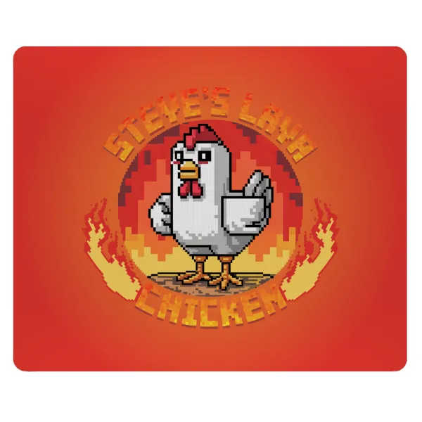 Steve's Lava Chicken — Mousepad ορθογώνιο 23x19cm