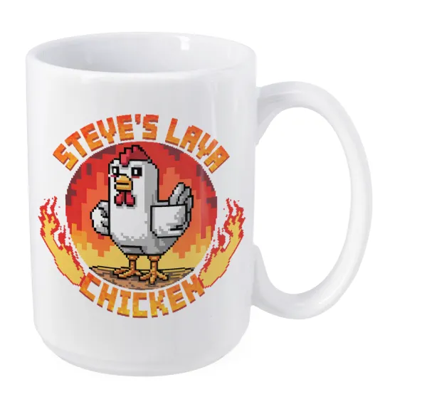 Steve's Lava Chicken — Mega mug, ceramic, 450ml
