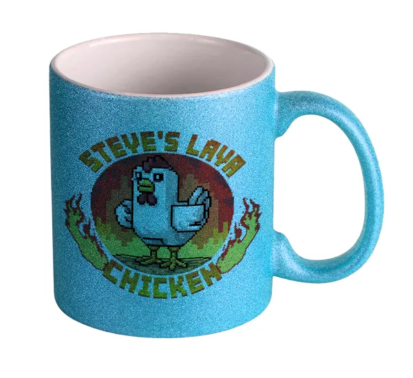 Steve's Lava Chicken — Κούπα Σιέλ Glitter που γυαλίζει, κεραμική, 330ml