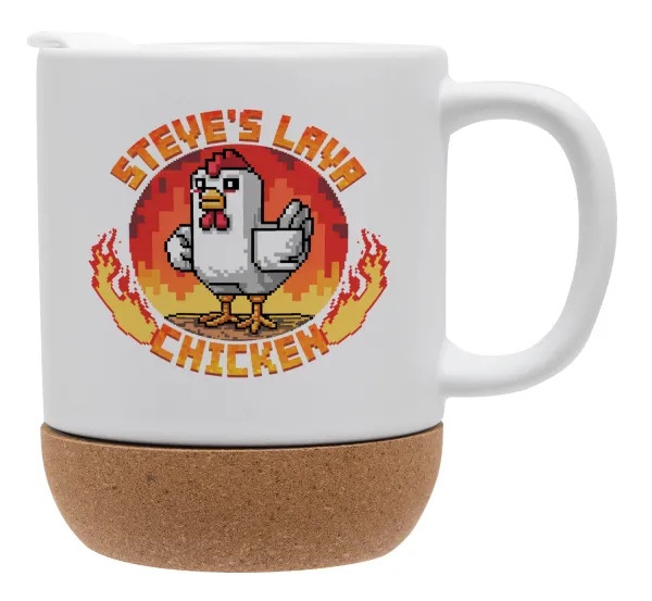 Steve's Lava Chicken — Κούπα, κεραμική με βάση φελού και καπάκι (ΜΑΤ), 330ml