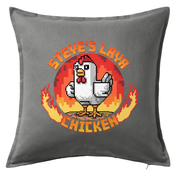 Steve's Lava Chicken — Sofa cushion Grey 50x50cm includes filling