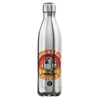 Steve's Lava Chicken, Μεταλλικό παγούρι θερμός Inox (Stainless steel), διπλού τοιχώματος, 750ml