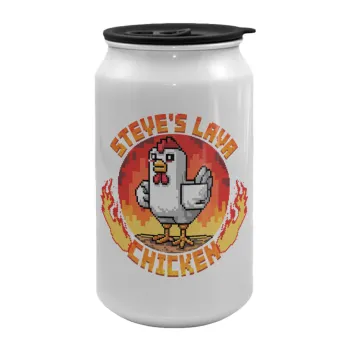 Steve's Lava Chicken, Κούπα ταξιδιού μεταλλική με καπάκι (tin-can) 500ml