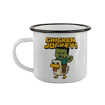 Chicken Jockey, Κούπα εμαγιέ με μαύρο χείλος 360ml