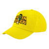 Child's Baseball Cap, 100% Cotton Twill, Yellow (COTTON, CHILD, UNISEX, ONE SIZE)