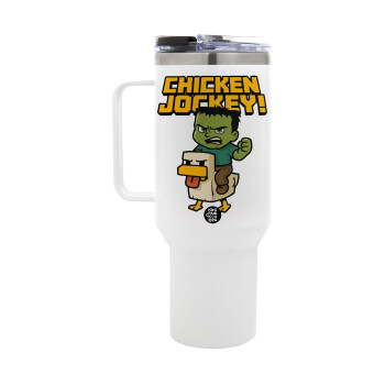 Chicken Jockey, Mega Tumbler με καπάκι, διπλού τοιχώματος (θερμό) 1,2L