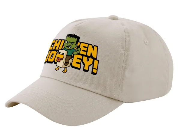 Chicken Jockey — SAND Adult Cap Cotton (UNISEX, ONE SIZE)