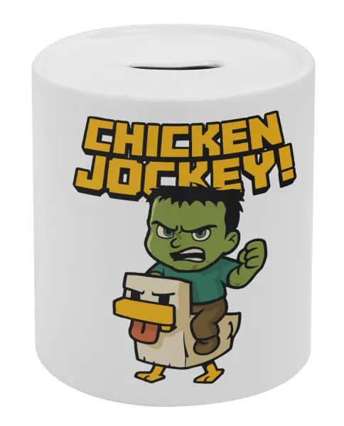 Chicken Jockey — Κουμπαράς πορσελάνης με τάπα