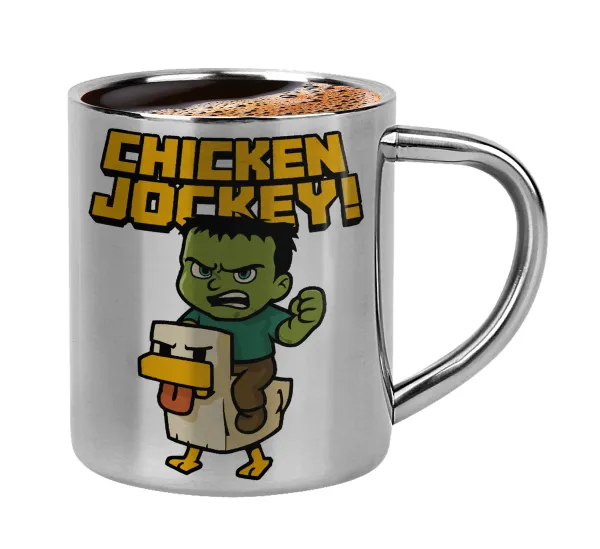 Chicken Jockey — Κουπάκι μεταλλικό διπλού τοιχώματος για espresso (220ml)