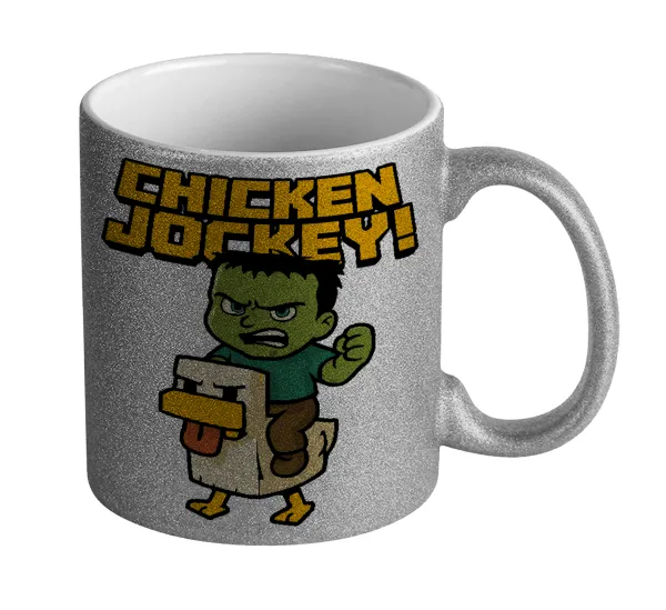 Chicken Jockey — Glitter Ασημένια