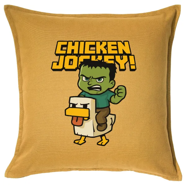 Chicken Jockey — Sofa cushion YELLOW 50x50cm includes filling