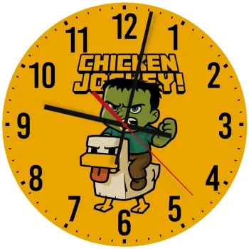 Chicken Jockey, Ρολόι τοίχου ξύλινο (30cm)