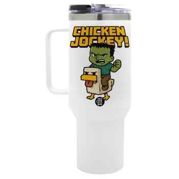Chicken Jockey, Mega Tumbler με καπάκι, διπλού τοιχώματος (θερμό) 1,2L