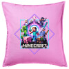 Sofa cushion Pink 50x50cm includes filling