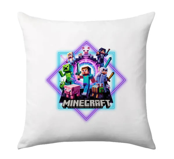 Minecraft Nether Portal — Sofa cushion 40x40cm includes filling