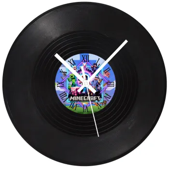 Minecraft Nether Portal, Ρολόι τοίχου Βινύλιο (30cm)