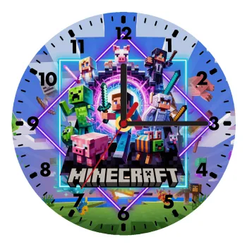 Minecraft Nether Portal, Ρολόι τοίχου ξύλινο (20cm)