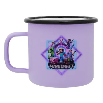 Minecraft Nether Portal, Κούπα Μεταλλική εμαγιέ ΜΑΤ Light Pastel Purple 360ml