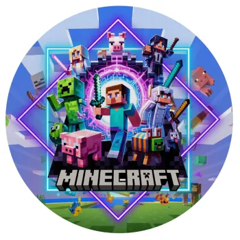 Minecraft Nether Portal, Mousepad Στρογγυλό 20cm