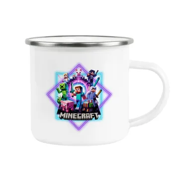 Minecraft Nether Portal, Κούπα Μεταλλική εμαγιέ λευκη 360ml