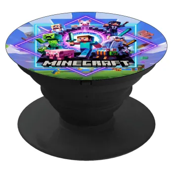 Minecraft Nether Portal, Phone Holders Stand  Μαύρο Βάση Στήριξης Κινητού στο Χέρι