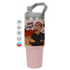 Pink color, 890ml (30oz) stainless Steel Tumbler with Handle
