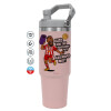 Pink color, 890ml (30oz) stainless Steel Tumbler with Handle