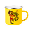 Yellow Enamel Metallic Cup 360ml