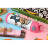 Easter candle, Childrens hot water bottle, stainless steel, with safety straw, PINK (500ml)