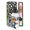 Easter Set, metallic aluminum bottle (500ml) & aromatic flat Easter candle (30cm) (PINK)